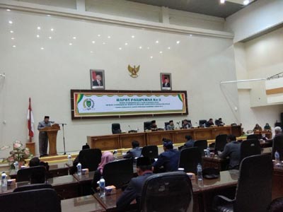 DPRD Inhil Gelar Rapat Paripurna Penyampaian 8 Ranperda 2018